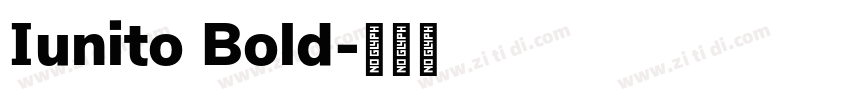 Iunito Bold字体转换